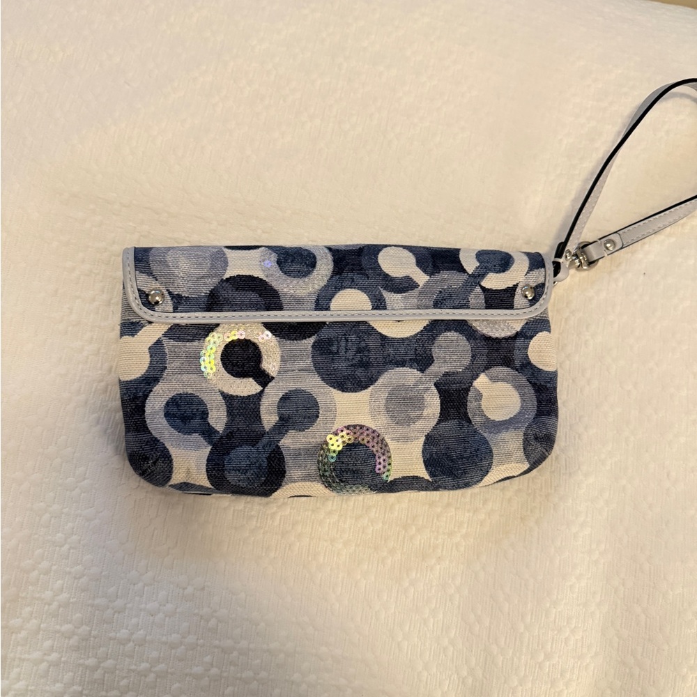 Coach Multicolor Circle Pattern Wristlet - Picture 6 of 10